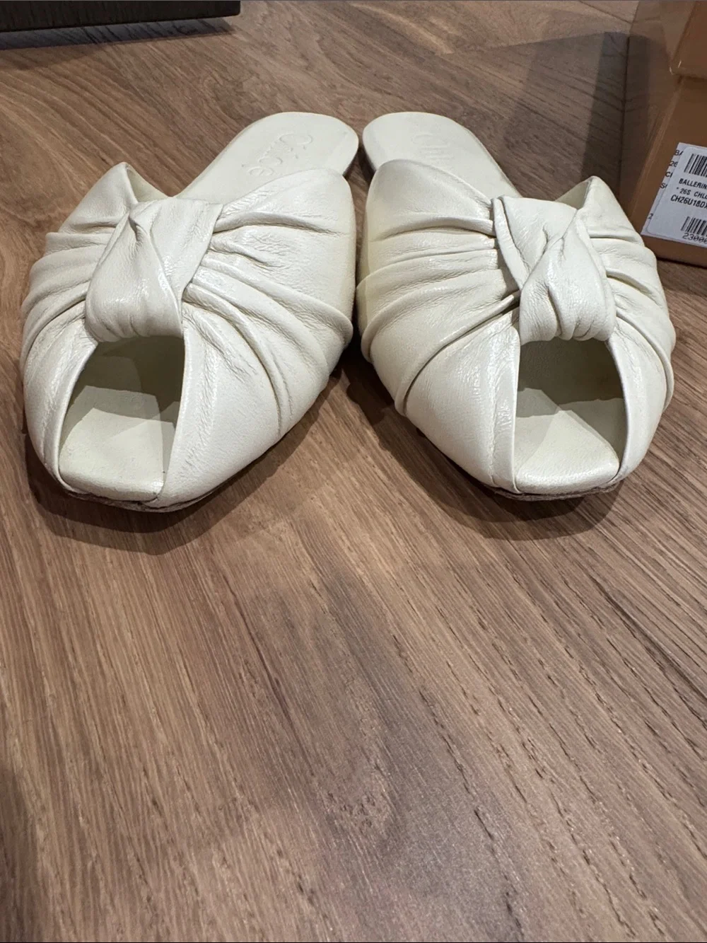 Chloe cream leather